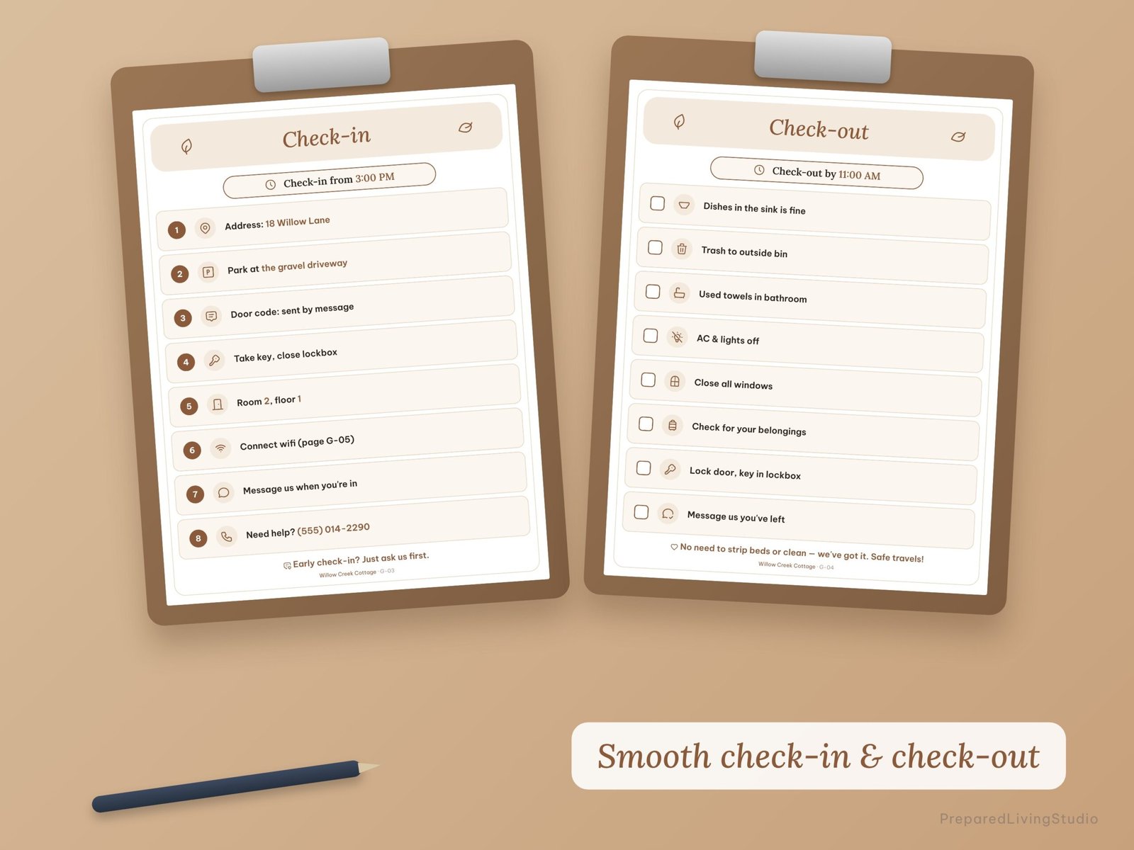 Airbnb Welcome Book Template | Editable Canva Guest Manual - Image 5